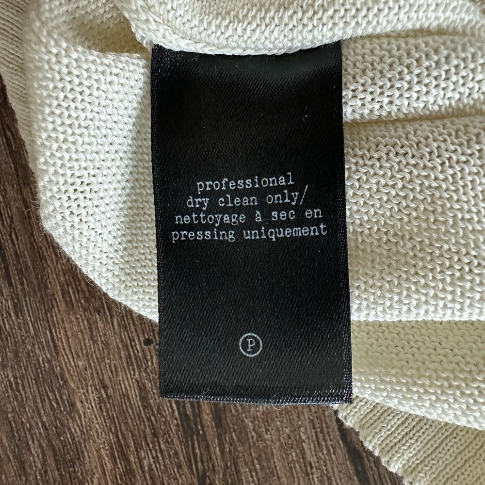 Rag & Bone Colorblock Lightweight Sweater in Cream/Black. Size S - Picture 11 of 13